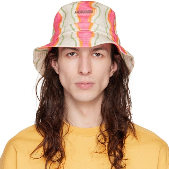 JACQUEMUS Multicolor Le Raphia 'le Bob Gadjo' Bucket Hat - Picture 4 of 11